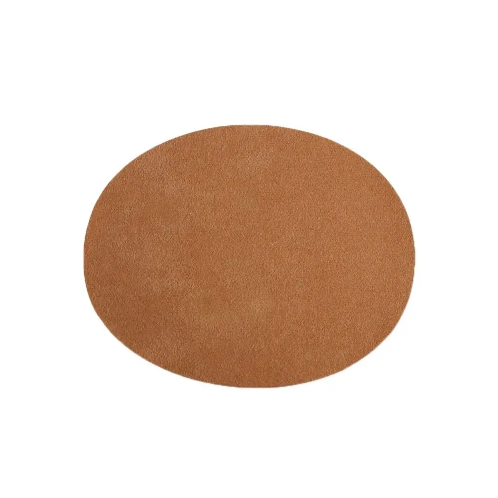 DIY Suede Suede Fabric Patch Oval Iron-on Elbow Patches Appliques Cloth Jacket Tops