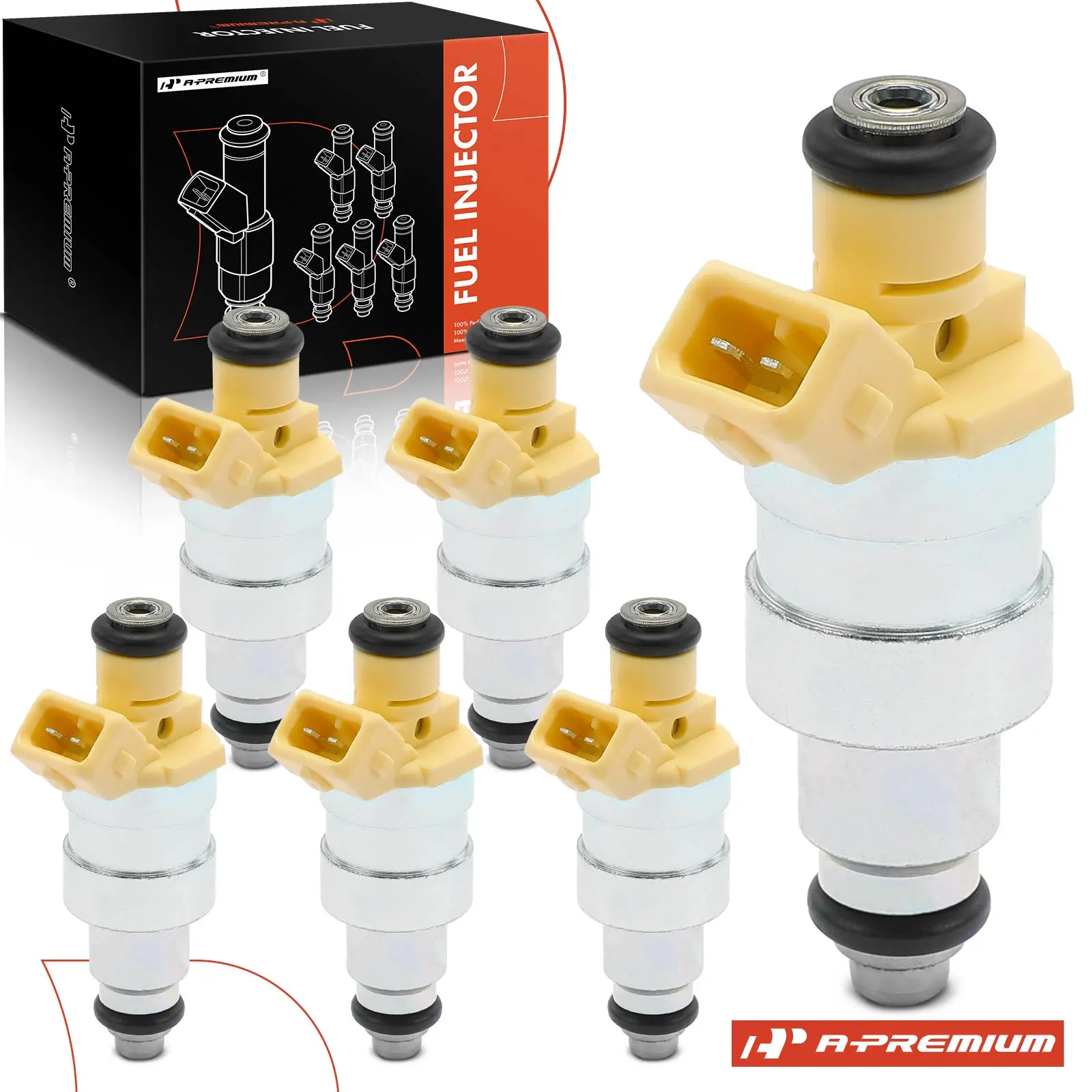A-Premium 6Pcs Fuel Injectors for Jeep Grand Cherokee 1993-1995 Wrangler Cherokee 1994-1995