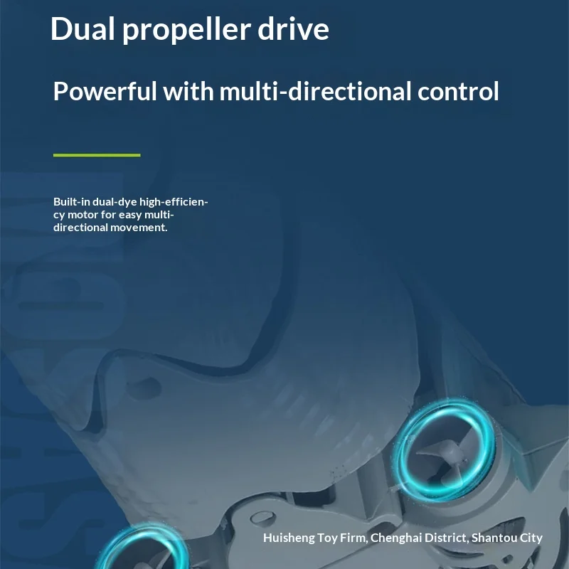 قارب عالي السرعة للتحكم عن بعد 2.4G لعبة مائية على شكل قرش التنين الغواصة سهلة التجميع مادة PVC متينة للاستخدام الخارجي #5