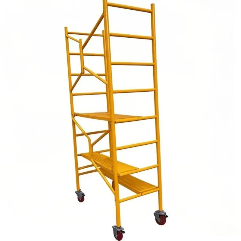 Rust Proof Folding Steel Mobile Scaffolding Tower Set for Professional Building Decoration and Maintenance Use