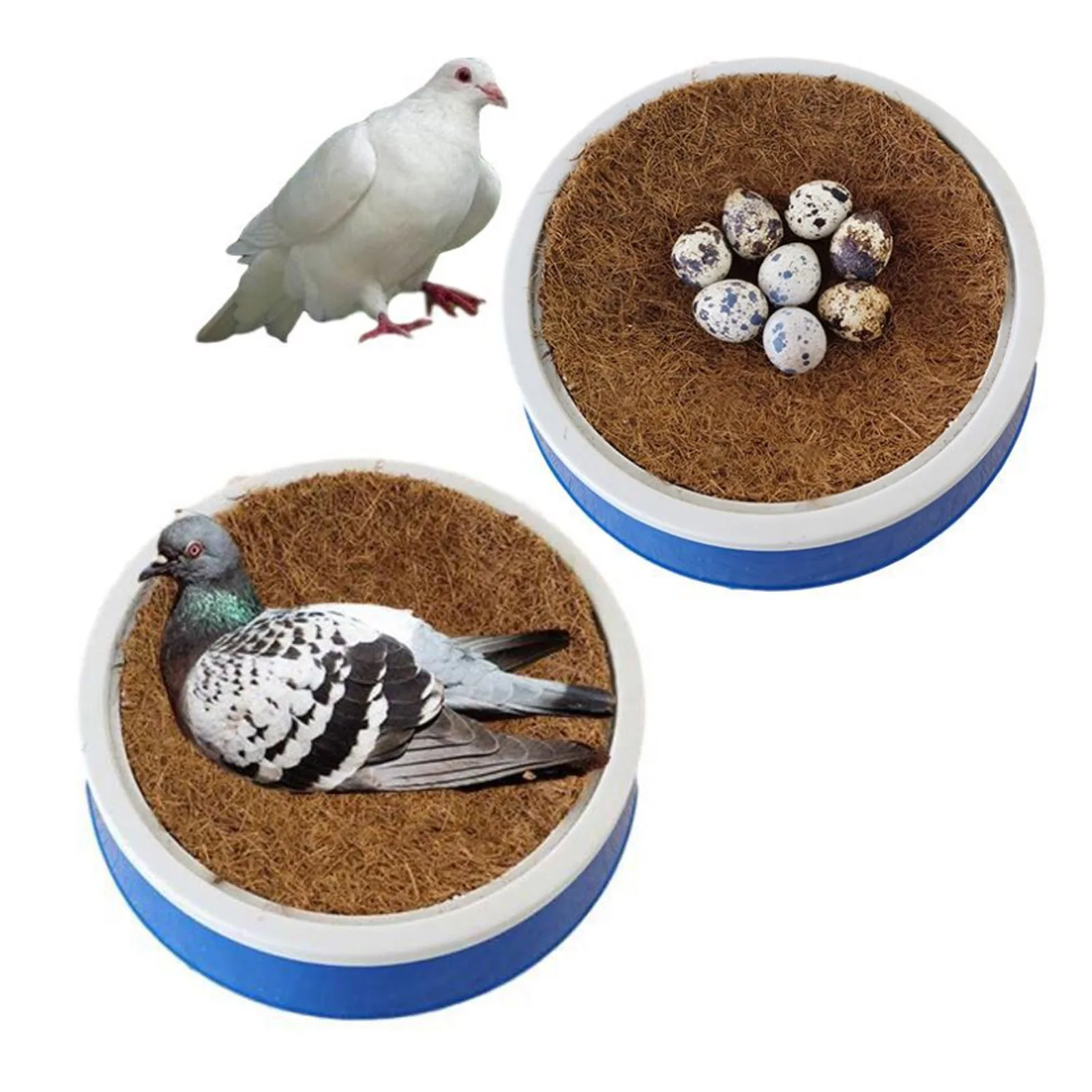 Bird Nest Racing Pigeon Breeding Eggs Mat Style Grass Mat Dehumidification Grass Bird Basin Nest For Bird