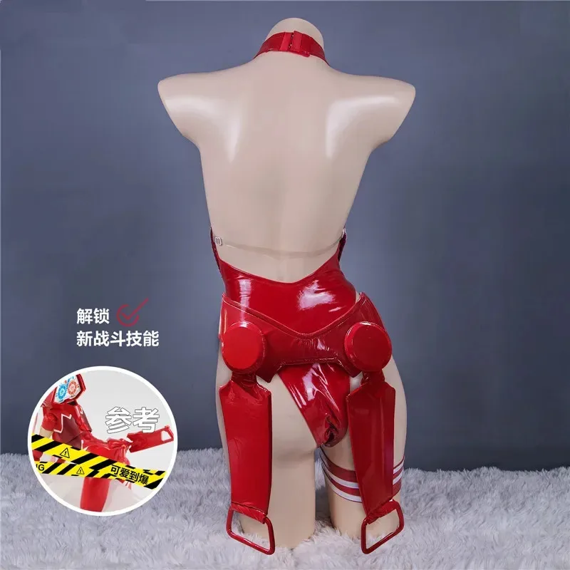 

2025 12 AGCOS DARLING in the FRANXX ZERO TWO 02 and 015 Ichigo Costume Woman Sexy Leather Jumpsuits Cosplay Sets Driving