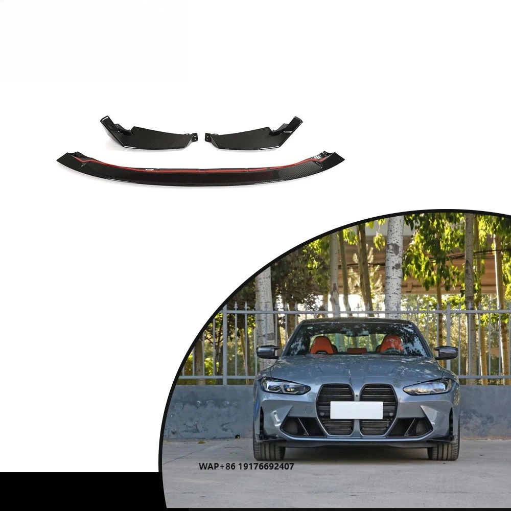 

Dry Carbon Fiber Front Bumper Lip forBMW 4 Series G80 M3 G82 M4 Coupe 2-Door 2021-2022
