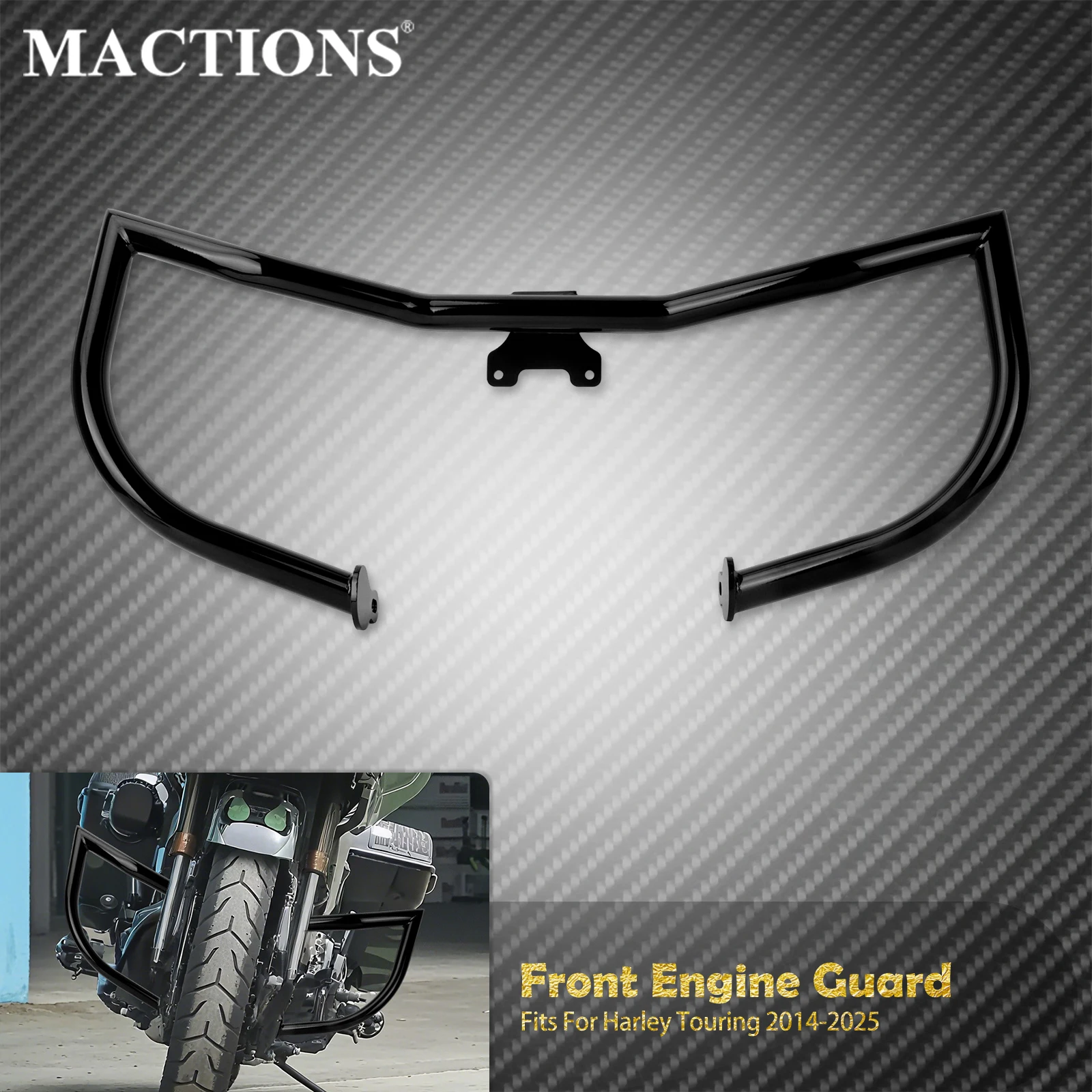 

Motorcycle Chopped Engine Guard Highway Crash Bar Pumper For Harley Touring Ultra Limited Road King Electra Street Glide 2014-25