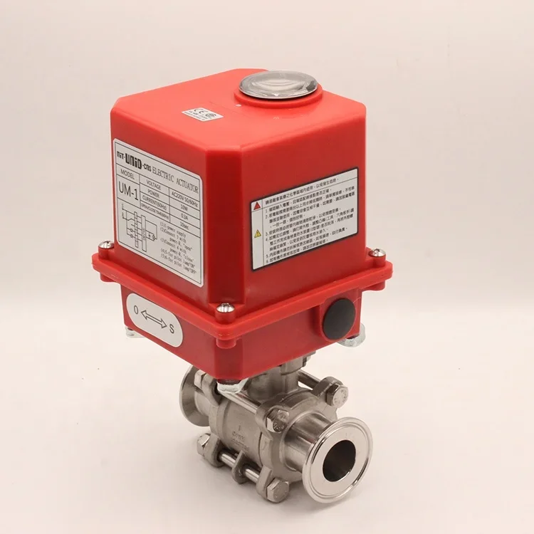 Motorized ball valve ss304 on/off type stainless steel Electric Actuator ball valve