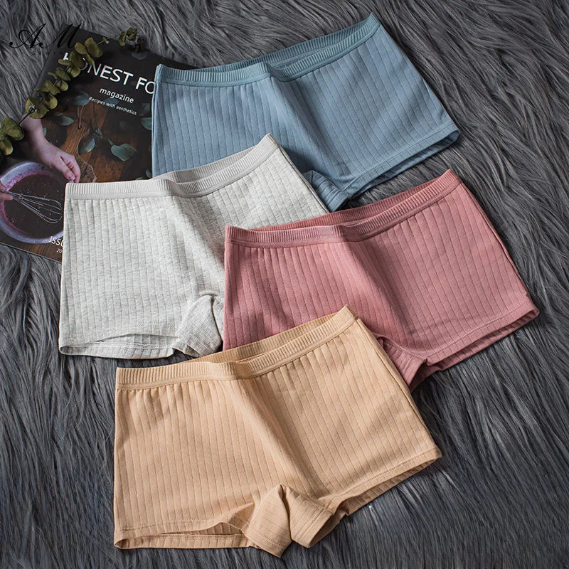 Elastic Women Safety Panties Cotton Under Skirt Seamless Underpant Female Summer Solid Plus Size Boxer Shorts Sexy Panties Women