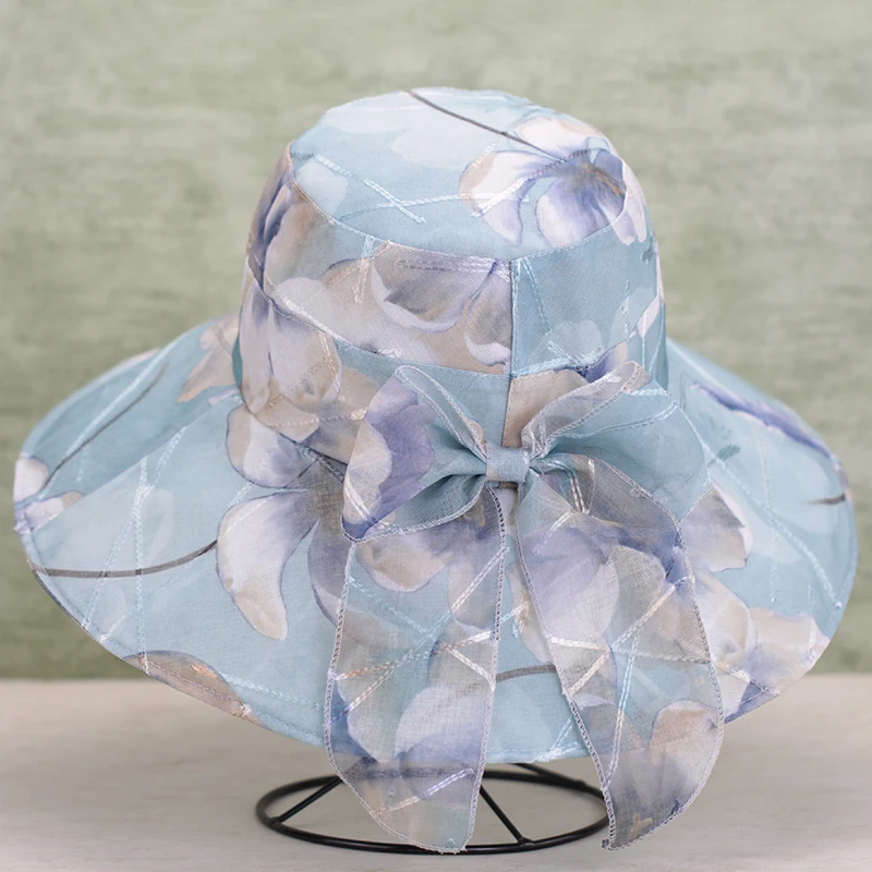 elegant-lady's-fishing-cap-large-brim-breathable-sun-hat-spring-summer-for-middle-aged-women-floral-decorated-outdoor-hat