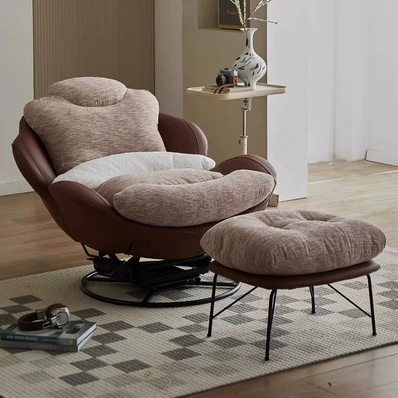 Meditation Comfy Living Room Chairs Egg Designer Ottoman Accent Living Room Chairs Seating Spinning Sillas Vintage Furniture