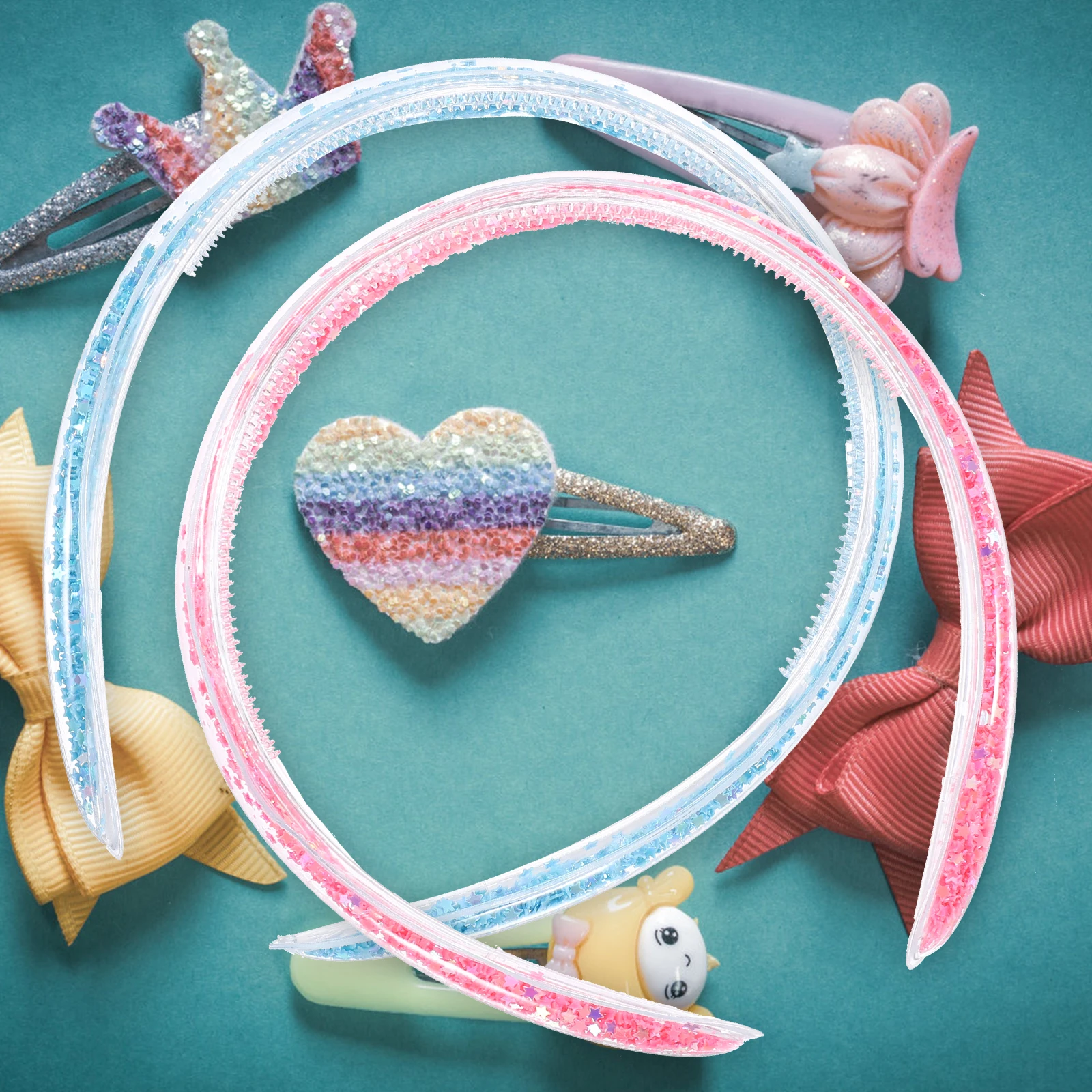 

4 шт., блестящая повязка на голову с блестками для маленьких девочек, праздничный костюм, блестящие аксессуары для волос, повязки на голову для девочек, повязки на голову для девочек