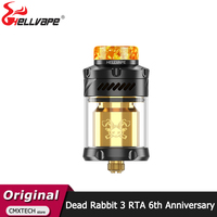 Original Hellvape Dead Rabbit 3 RTA Tank 6th Anniversary Edition 3.5ml/5.5ml Dual Coil Type Electronic Cigarette Vaporizer