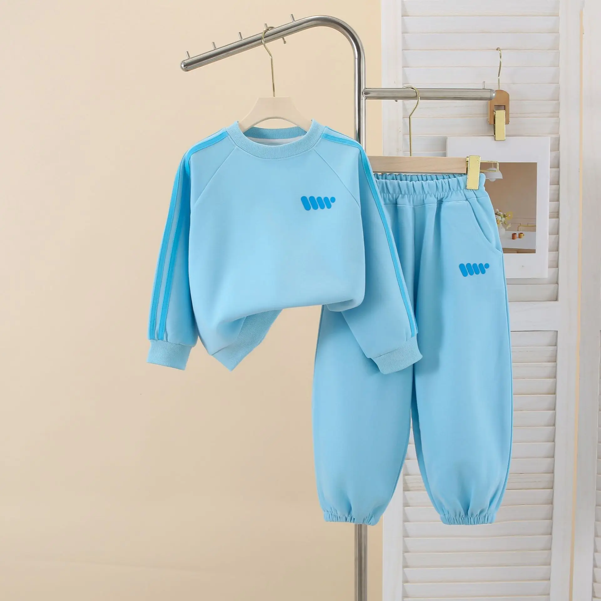 2026 Herbst Kinderkleidungssets Baby Jungen Mädchen Langarm-Sweatshirt + Jogginghose 2-teiliges Sportoutfit Kinder Freizeitkleidung – Detail 4