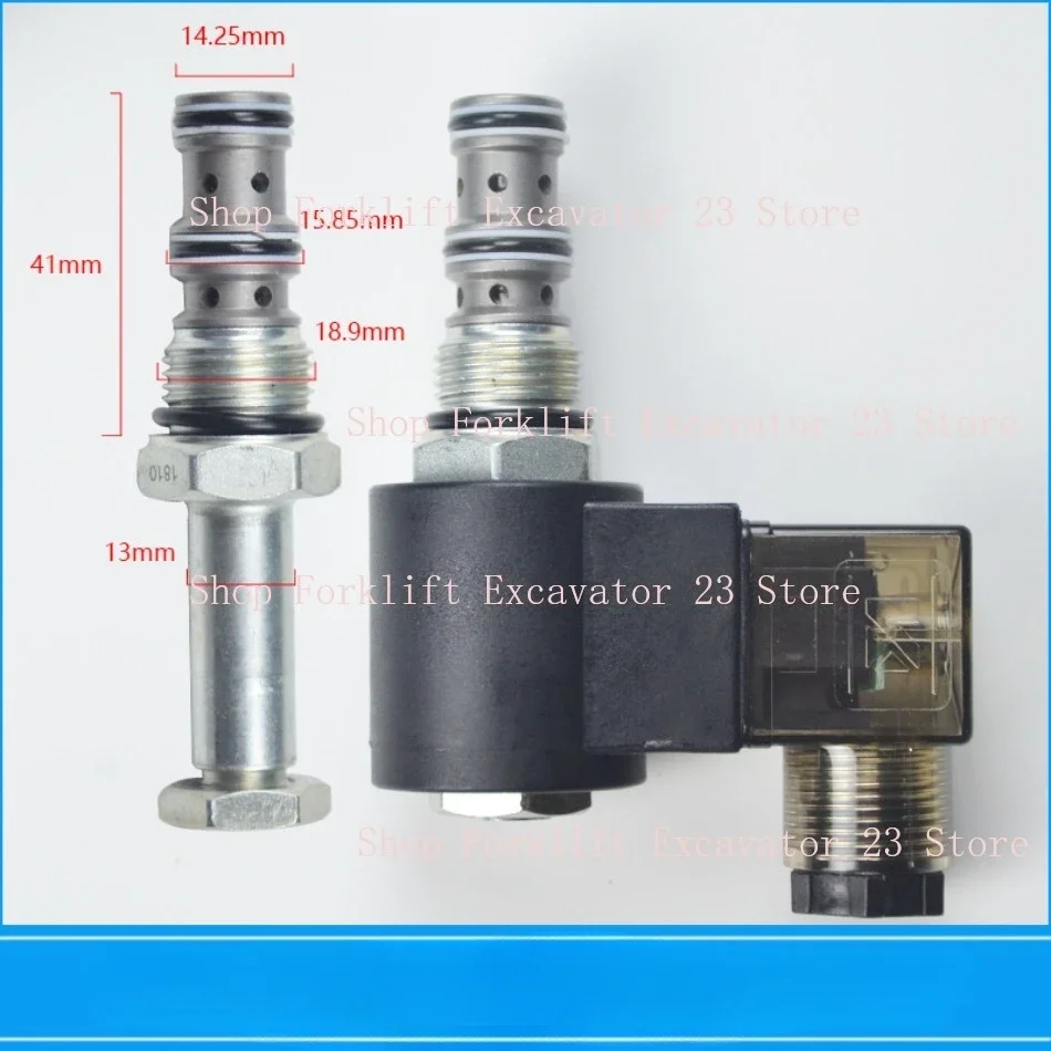 1pc 2 Position 3-way Insert Solenoid Hydraulic Valve Normally Closed Thread DHF08-230/231/232 SV08-30/31