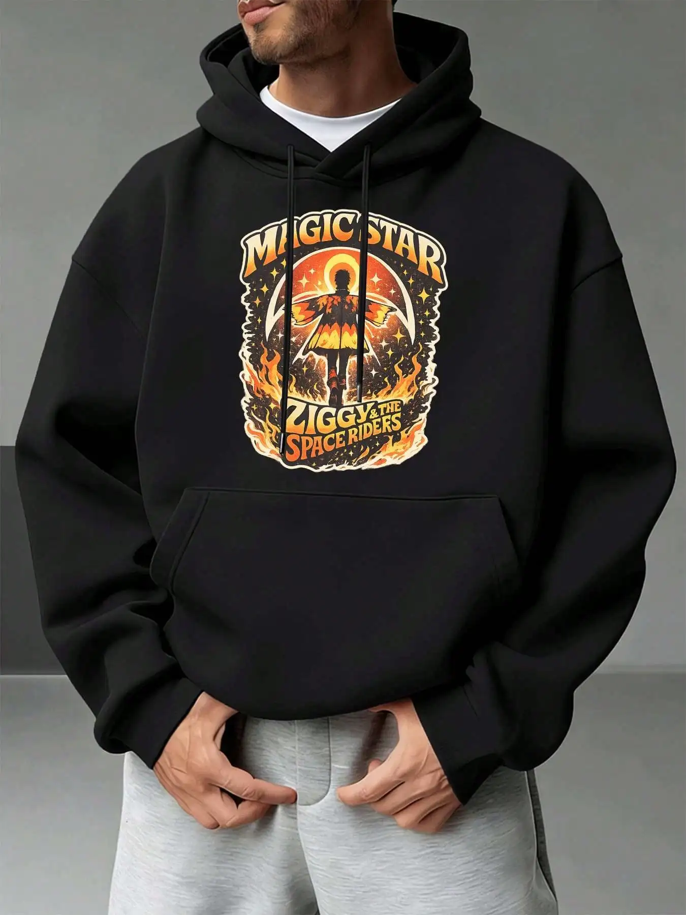 Magic Star Space Riders Summer Graphic Hoodie, Premium Fabric, Round Neck, Loose Fit, Comfortable And Casual.