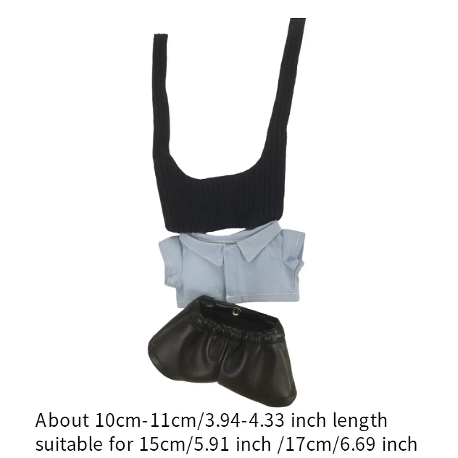 Ensemble de vêtements de poupée en peluche, jouet en peluche doux, accessoires de poupée, vêtements d'animaux en peluche, accessoires Photo pour poupée de 15cm 17cm