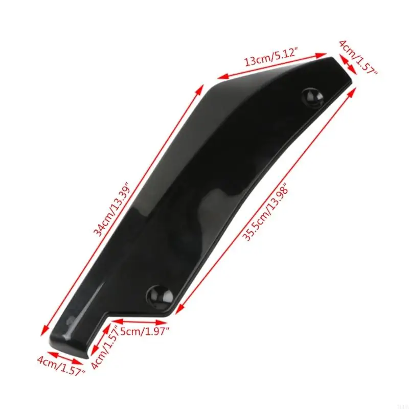 العالمي مانع صدمات خلفي للسيارة الشفاه سبويلر الناشر الفاصل الخلفي سبويلر مع مسامير خدش حامي سيارة الجانب الحاجز تنورة #6