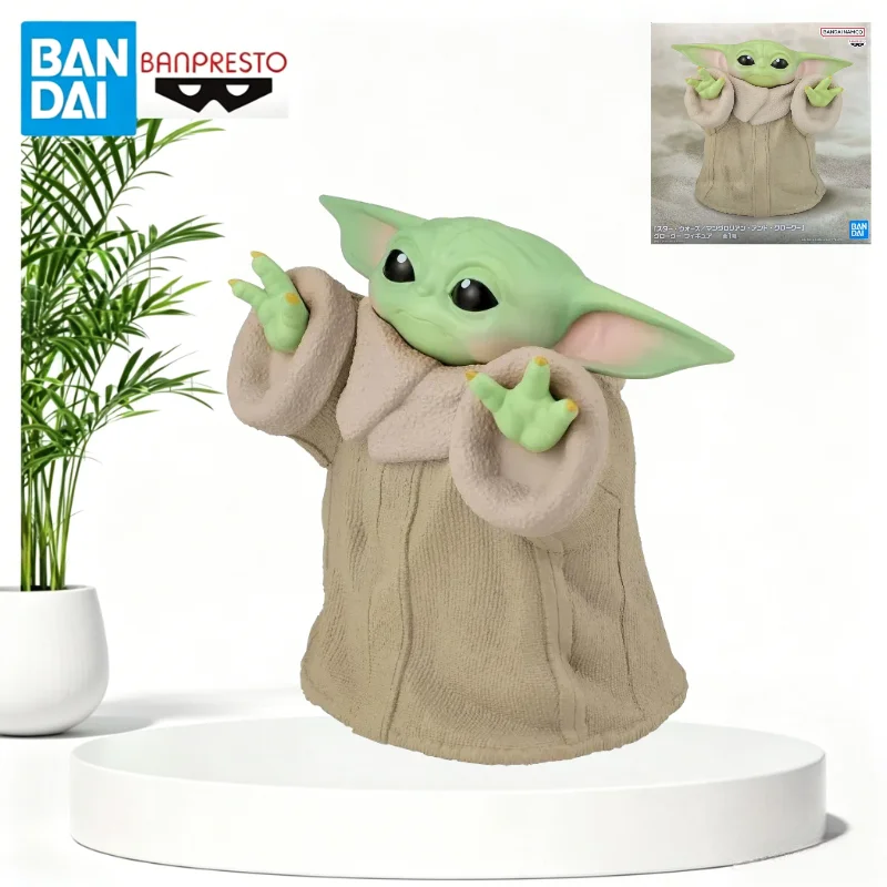 バンダイオリジナルバンプレストスターウォーズグローグアニメキャラクターモデルコレクションデスクトップ装飾ホリデーおもちゃ人形ギフト-as