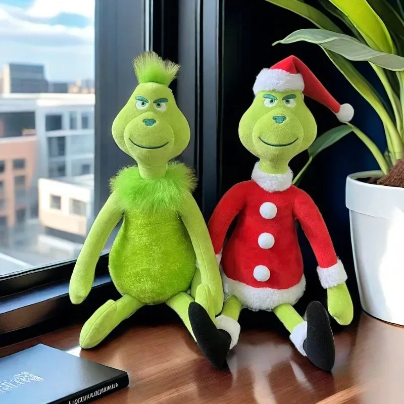 

Зеленые лохматые аниме-фигурки, рождественские украшения, фигурка зеленого ворса монстра, очаровательная плюшевая кукла, детская игрушка на день рождения, подарки