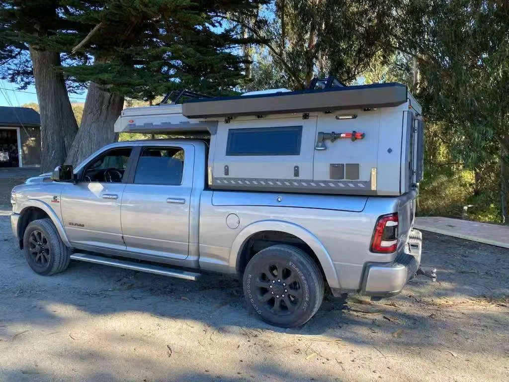 Truck Camper Pop up off Road Camper Trailer RV with Bathroom 4x4 4 Person Mini Lightweight Travel Caravan