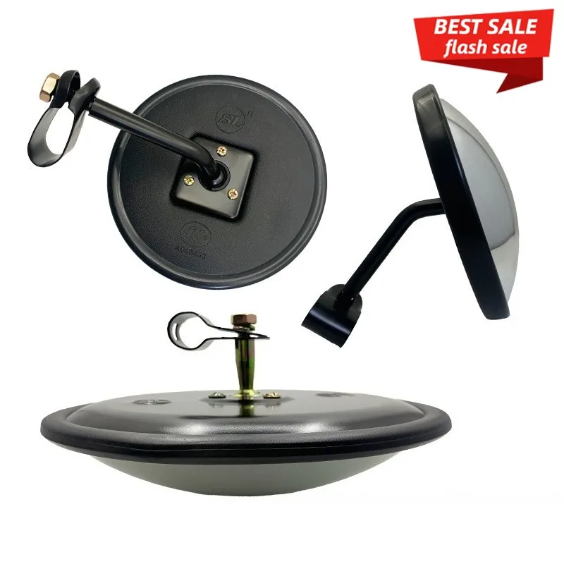 Truck Round Front Wide-angle Mirror Ground Mirror Reversing Widening The Field of View Blind Spot Reflective Rearview Mirror