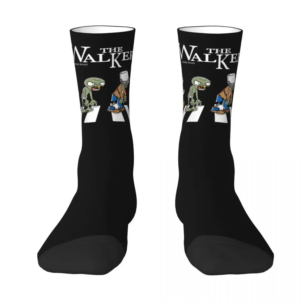 The Walkers Plant Vs Zombies Pończochy Wzór Retro Skarpety Jesienne Skarpety Antypoślizgowe Unisex Mężczyźni Wspinaczka Oddychające Skarpety