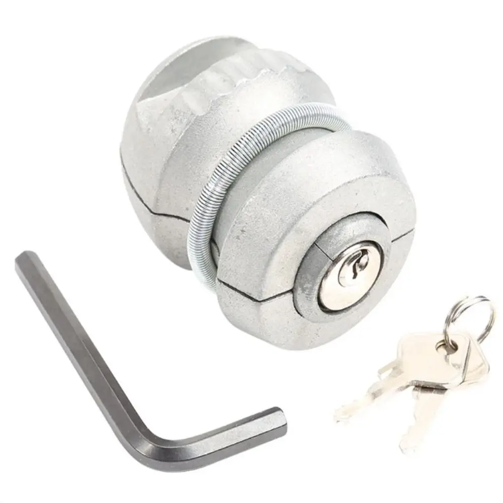 

Противоугонный замок из цинкового сплава, устойчивый к коррозии, пыленепроницаемые детали прицепа, универсальная муфта серебристого цвета, буксировочные машины