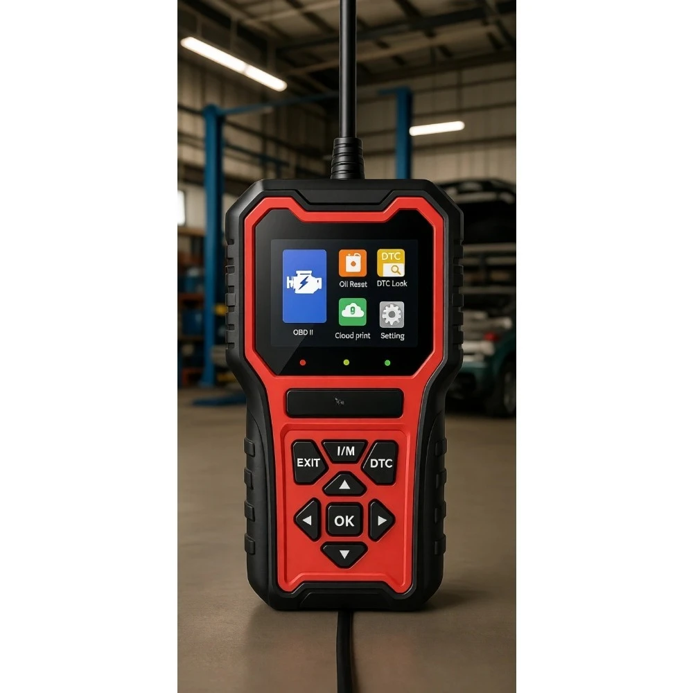 

Диагностический сканер OBD2 для сброса индикаторов обслуживания автомобиля, проверки неисправностей двигателя и состояния I/M Ready