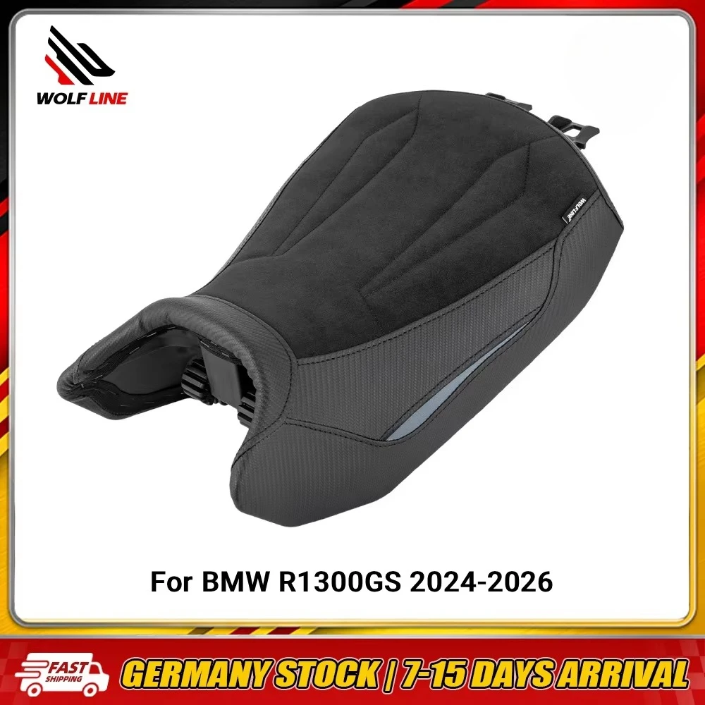 WOLFLINE Single Driver Heatable Seat Cushion for BMW R1300GS 2024-2026 Front Rider Solo Seat Saddle Comfort  for Daily Commute