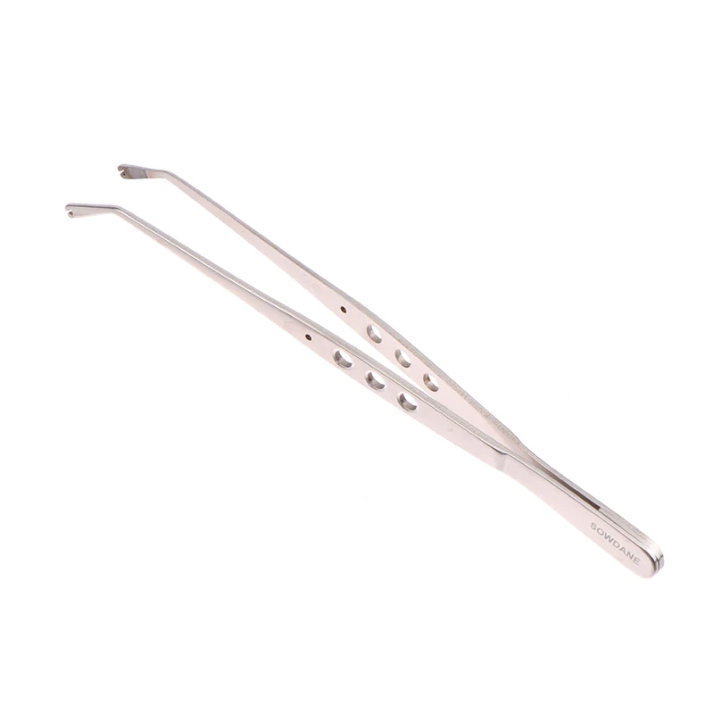 Dental Surgical Operation Stitching Tweezer College Tweezers Cotton Dressing Forcep Slots Tip Serrated Tip Oral Care