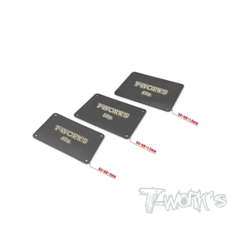 

Original T Works TE-B7-G Black Coating Steel Battery Weight ( 40/50/60g )For Team Associated RC10 B7 Rc Tool