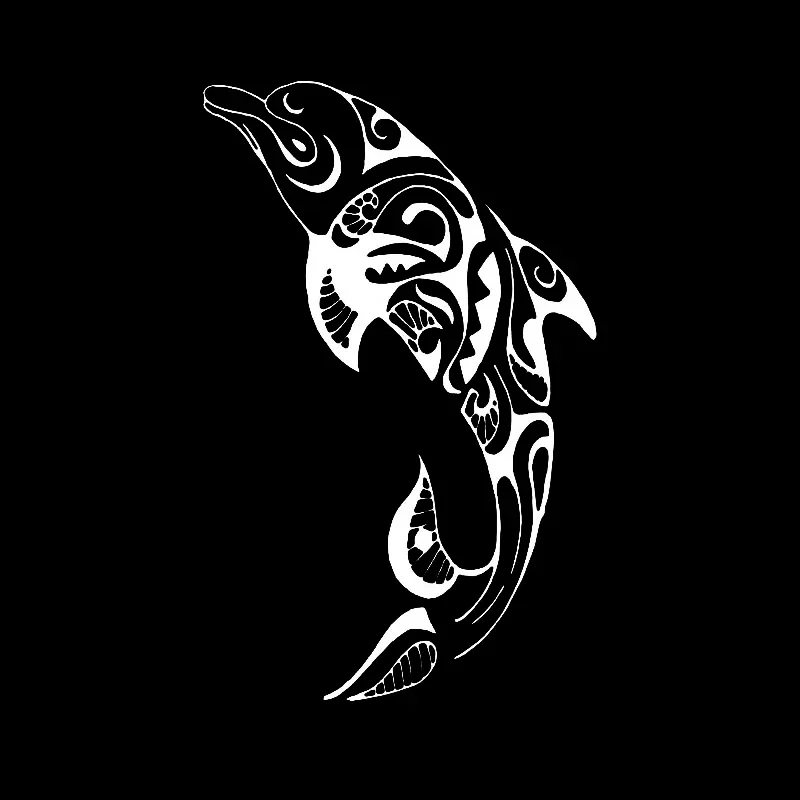 Car Stickers Sticker Tribal Dolphin Wildlife Pattern Products Sunscreen and Waterproof Caravan Accessories Cute, Decoration PVC image 5