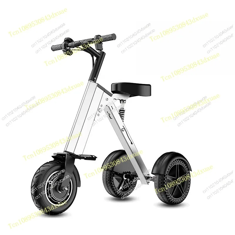 Ultra-light Safety Portable Folding Lithium Battery Aluminum Alloy Brushless Motor Three 3 Wheel Electric Scooter Tricycle