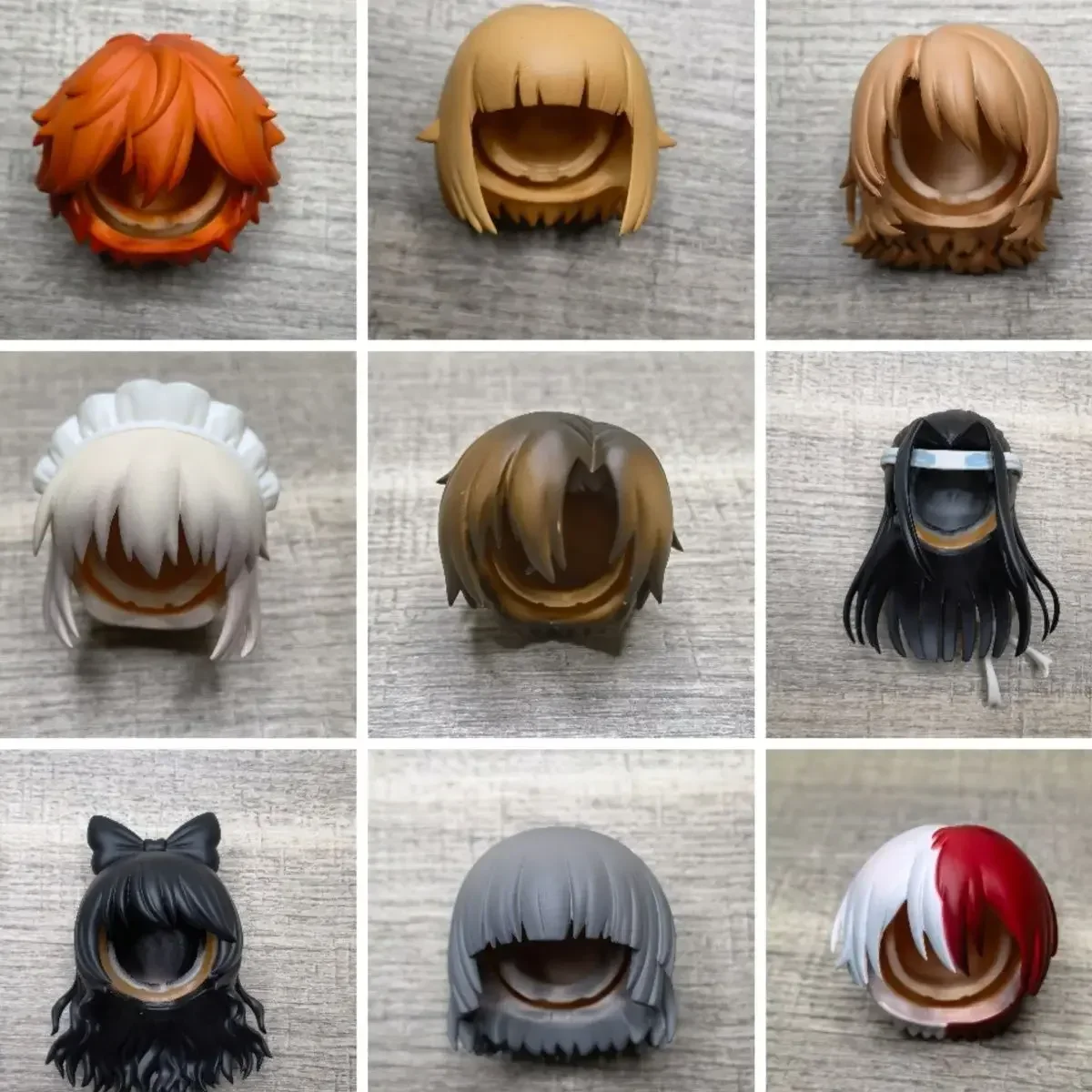 GSC Clay human hair OB11 head hair doll accessories