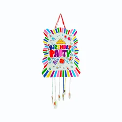 1pcs/lot Birthday Party Theme Party Paperboard Pinatas Boy Girl Kids Favor Colorful Balloons Party Decoration Piñata DIY Pinata