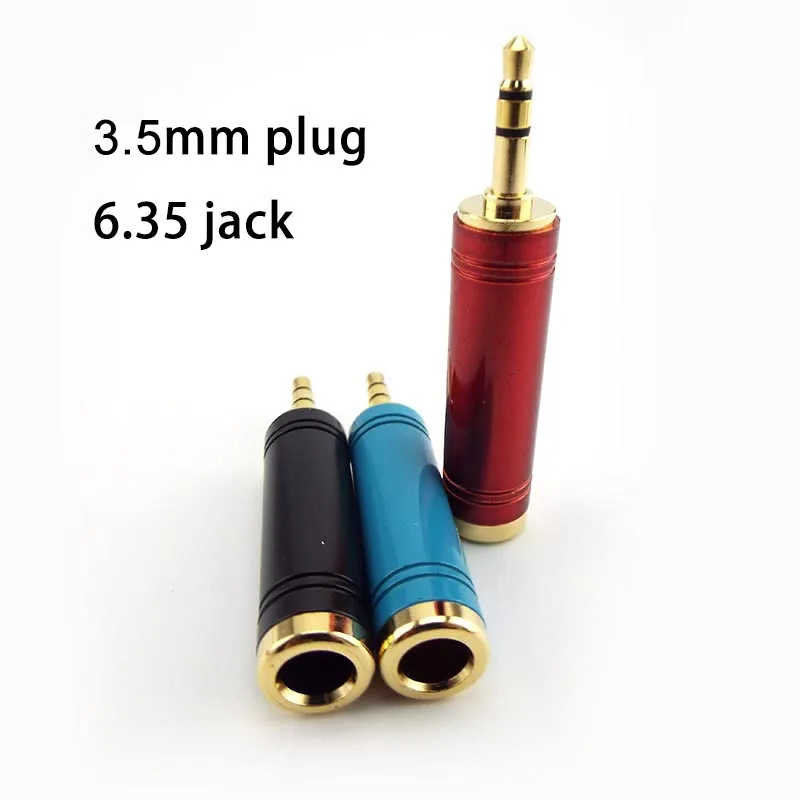 3.5 Plug 6.35 Jack Stereo Speaker Audio Adapter 3.5mm Male To 6.5 Mm Female Adapter Converter For Mobile Phone PC