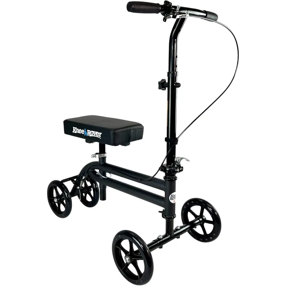 

Adjustable Handlebar Knee Scooter for Enhanced Mobility and Comfort in Black