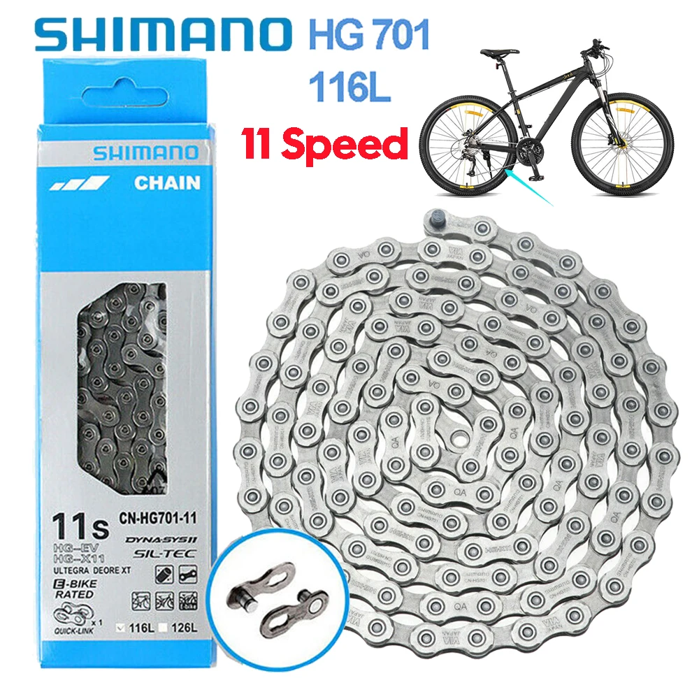 Shimano CN-HG701 catena bici bicicletta 11 velocità catena bici 116 maglie catena bici Ultegra parti Mountain Road MTB catene parte