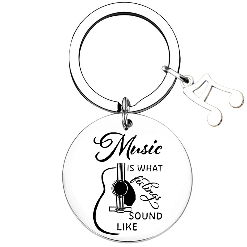 Fashion Music Instructor Keychain Music Lover Gifts Key Chain Pendant Music Teacher Present