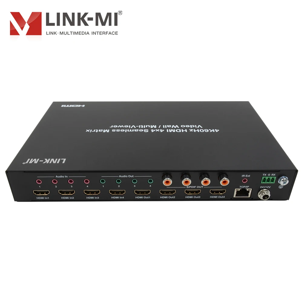 مفتاح مصفوفة سلس ، وحدة تحكم في حائط الفيديو ، عارض متعدد ، استخراج الصوت التناظري ، 4K60Hz ، 2x2 ، 4x1 ، 4x1