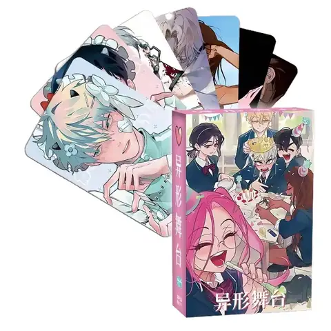 55pcs Anime Alien Stage 3inch Till Ivan Small Card Photo Cards for Girls Friends Gift DIY Postcard Bookmark Anime Accessories