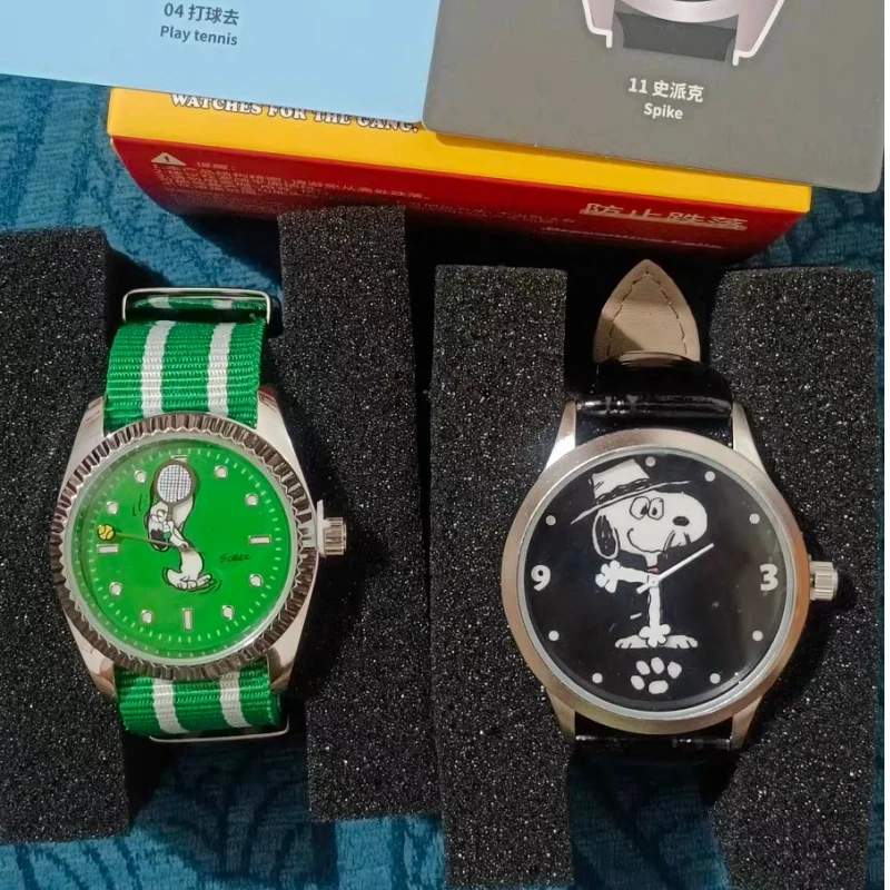 Echte Maihe En Snoopy Peanuts Horloge Blind Box Vrienden Gezamenlijke Collectie Trendy Randhorloges Verzamel Kindercadeaus
