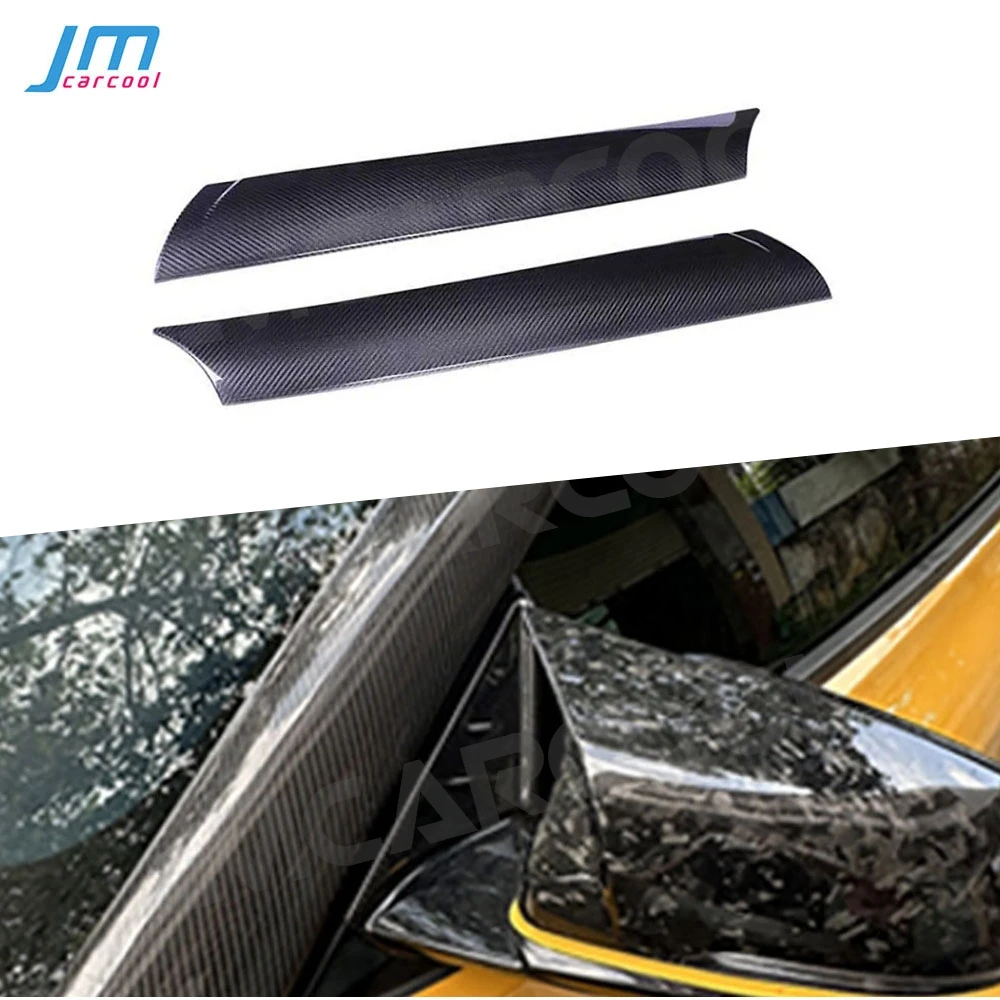 

Car Front Windshield Window A Pillar Trim Decorative Cover Accessories for Toyota Supra A90 A91 2019-2024 Carbon Fiber FRP