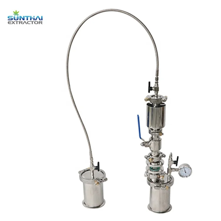 45g Mini Closed Loop Extractor With Ball Valve and Sight Glasses