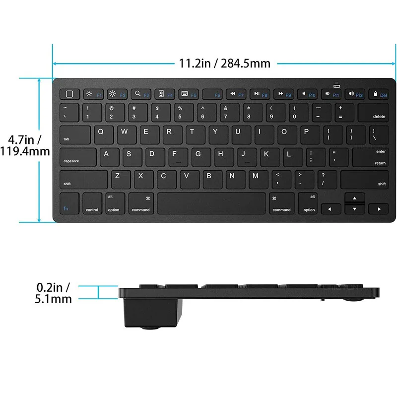 Bluetooth Keyboard For iPad 10th Generation, iPad 10.2 (9th/8th/7th), iPad Pro 13/12.9/11 inch, iPad Air/Mini