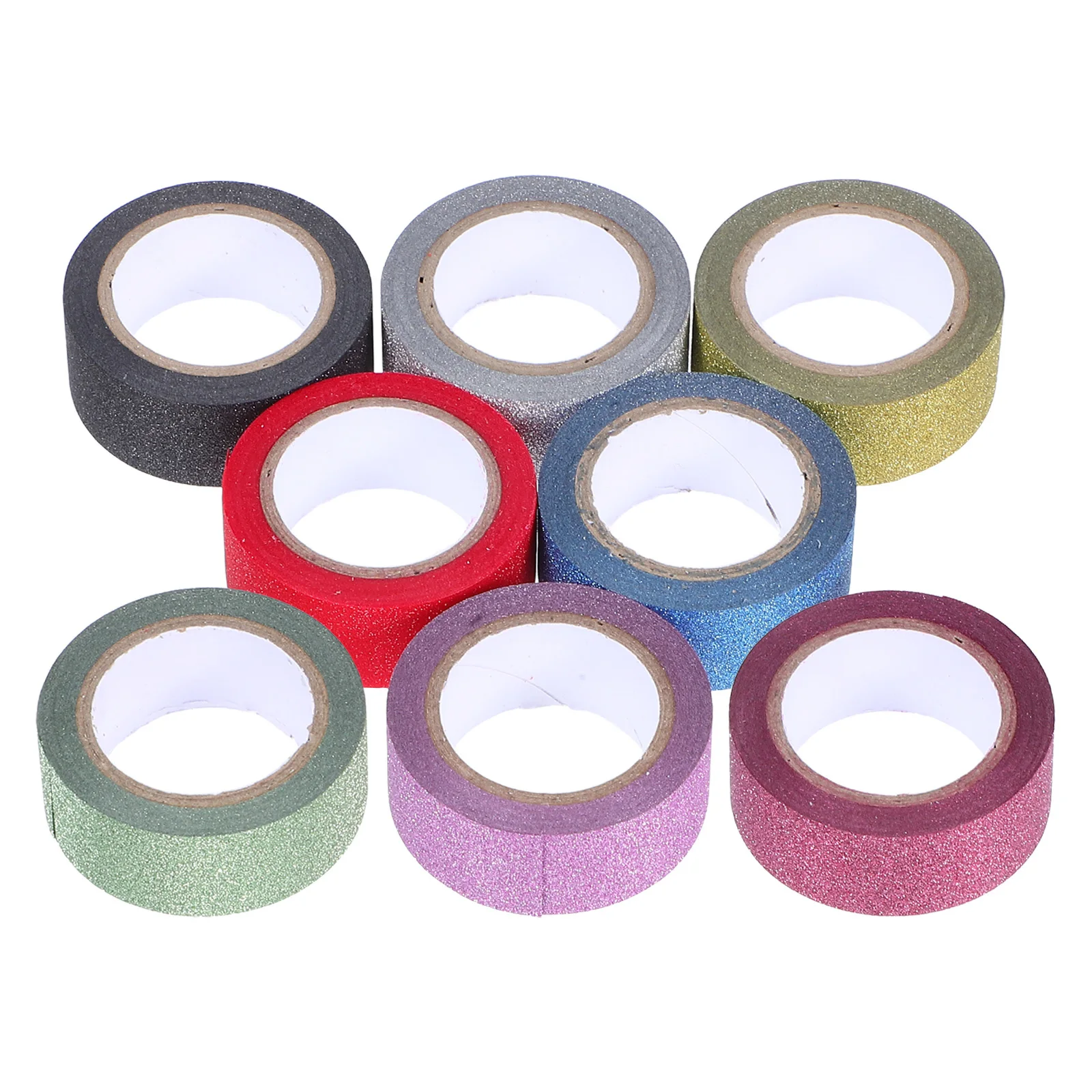 8 لفات بريق اشي الشريط 15 مللي متر × 5 متر الملونة ذاتية اللصق تألق الشريط ل سكرابوكينغ المجلات DIY بها بنفسك ورقة الحرف #4