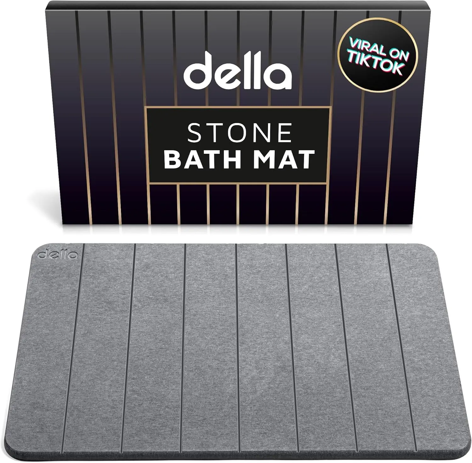 

Quick-Dry Diatomite Bath Mat - Super Absorbent Stone Shower Mat for Modern Bathroom, Non-Slip & Eco-Friendly