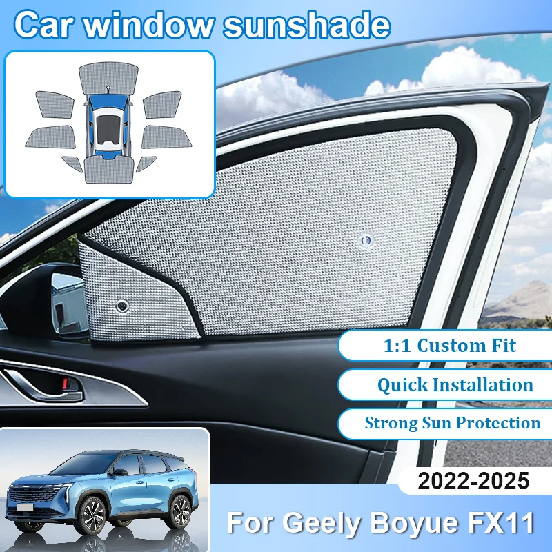 Car For Geely Boyue Parts Geely Starray Atlas FX11 2022 2023 2024 2025 Anti-UV Resistant Visor Heat Blocking Auto Accessories