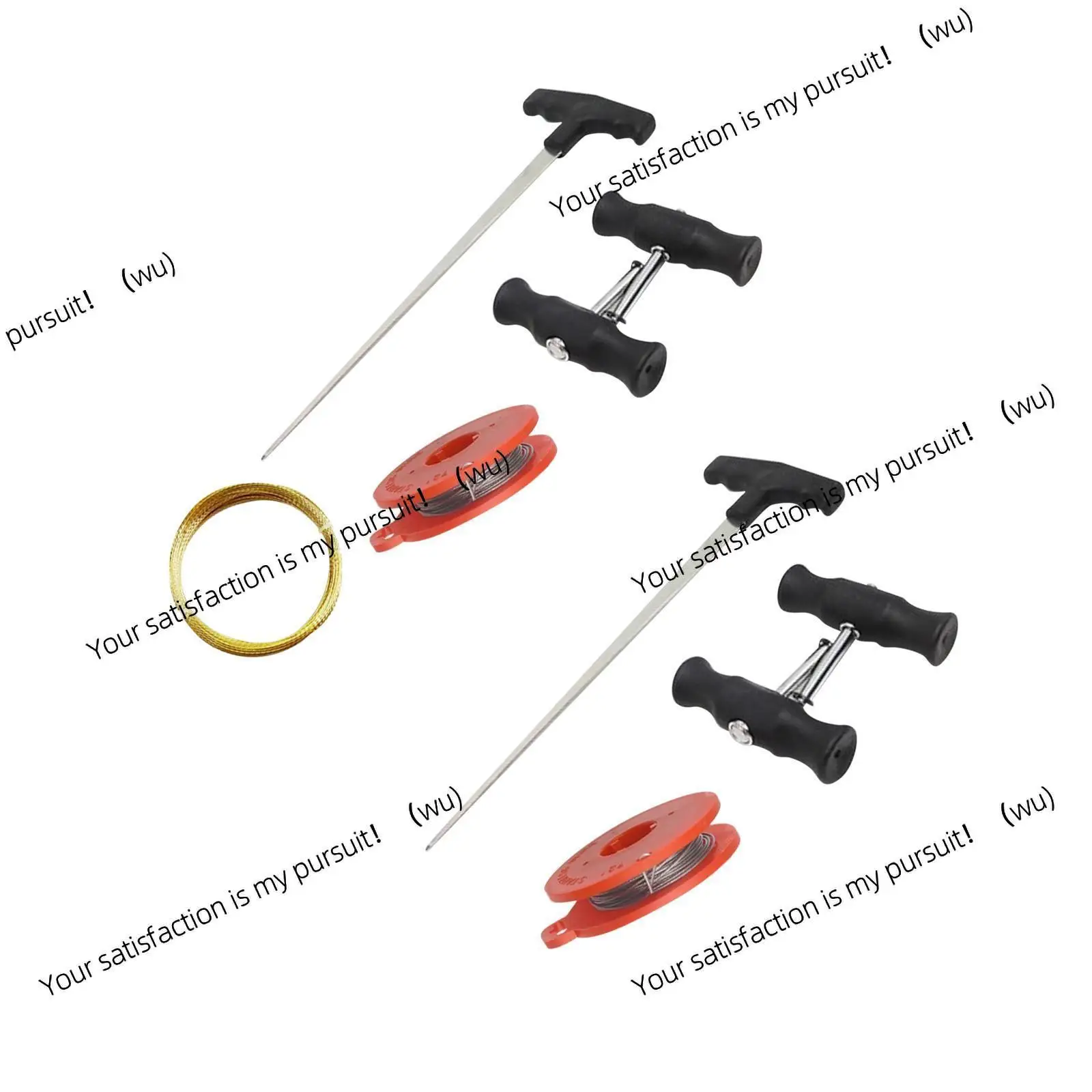 Car windshield removal tool set Compact with steel wire Comfortable and versatile