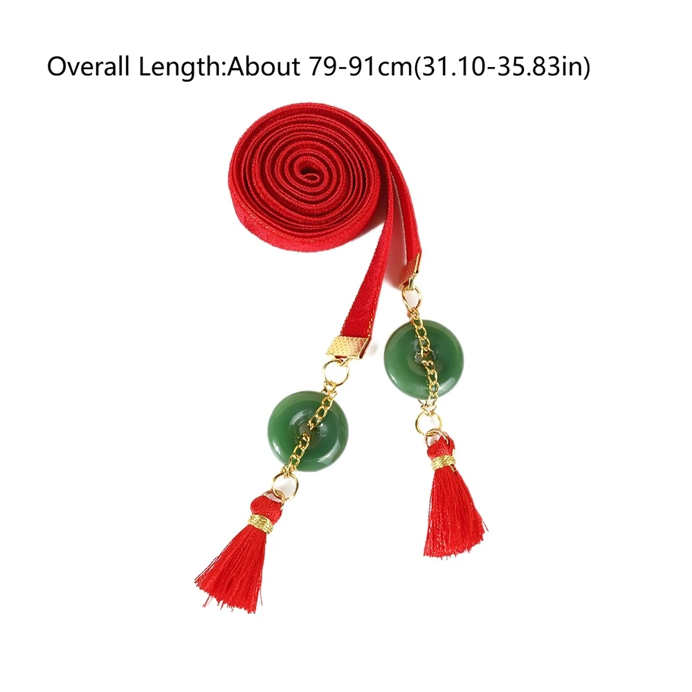 حسن الحظ شرابة الساتان الأحمر طويل عقال جرس فراشة الفتيات الشريط رئيس حبل زهرة الخرز السنة الجديدة الشعر حبل الطرف