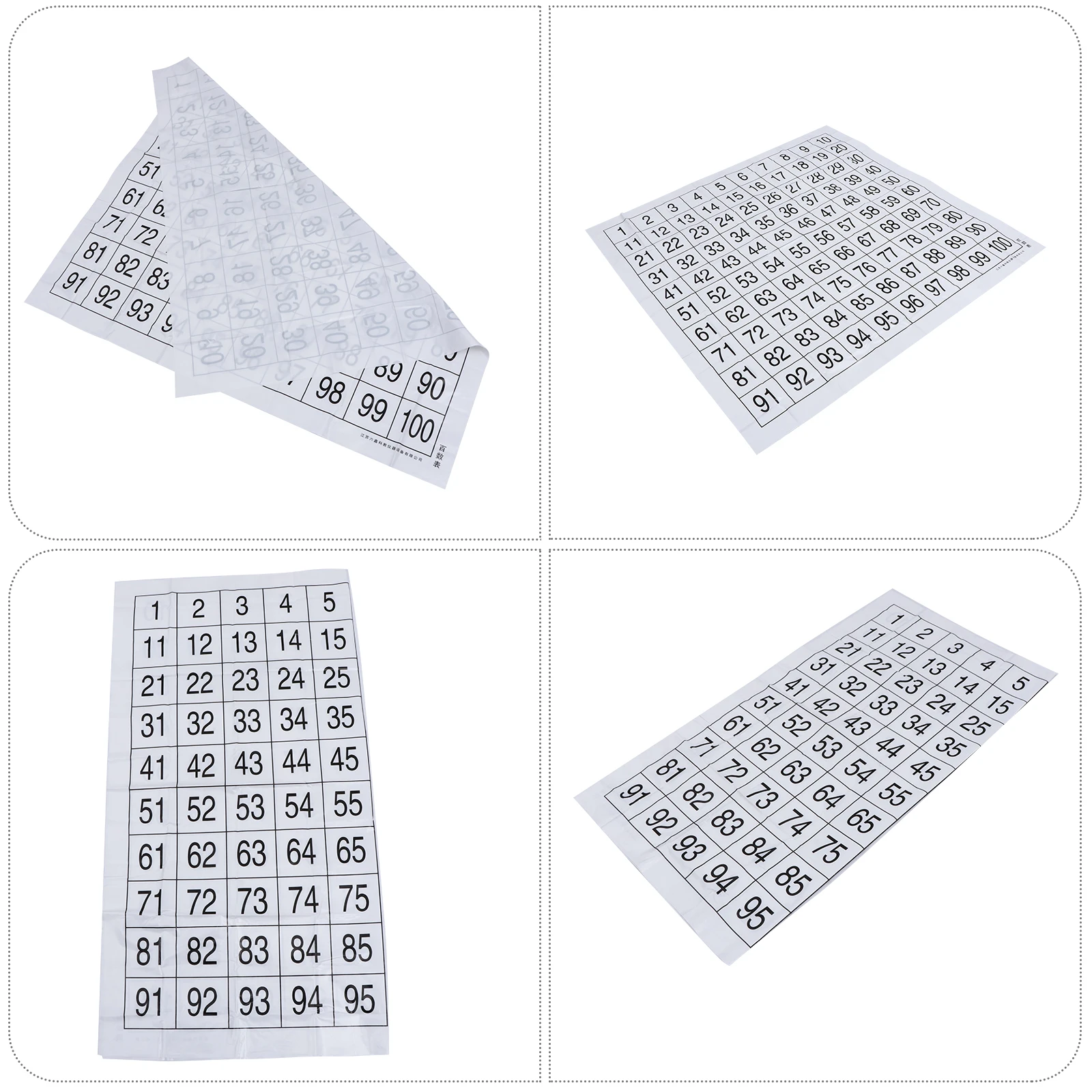 

1 Set 1-100 Numbers Learning Chart Poster Educational For Preschool Early Education Wall Numbers Wall Poster