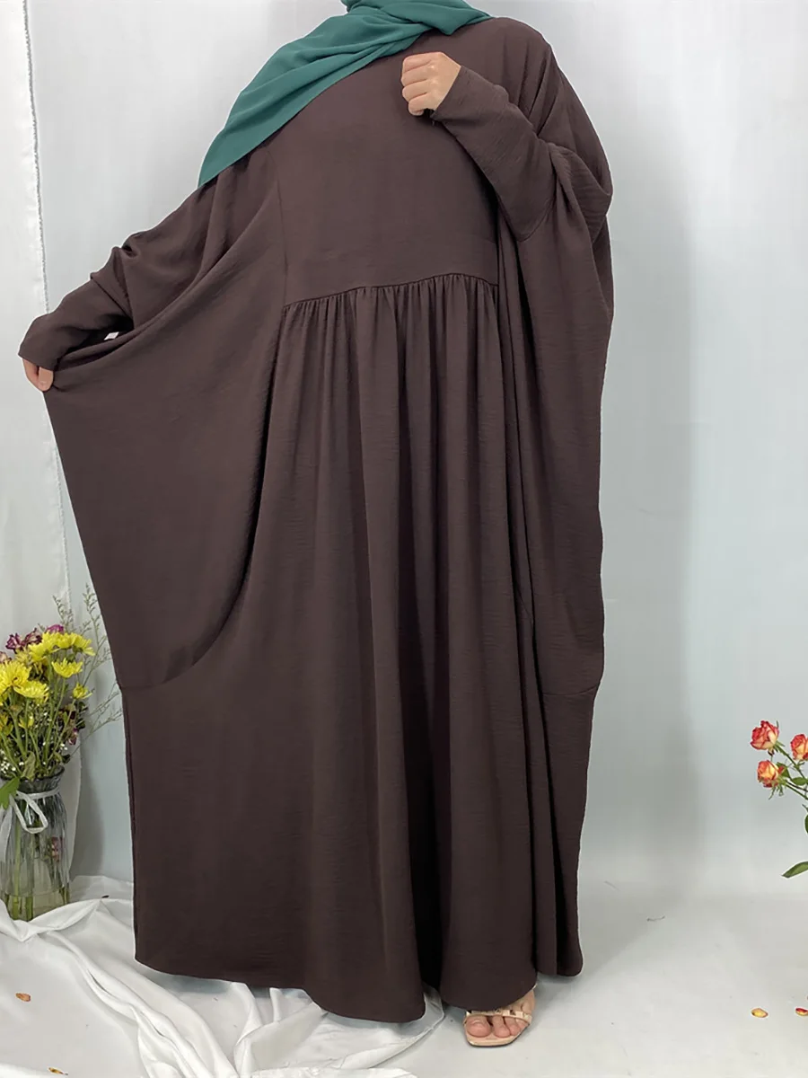 عباية رمضان الجديدة على شكل جناح الخفّاش دبي فستان طويل فاخر كيبيا للنساء المسلمات ملابس إسلامية قفطان متواضع رداء قفطان ماروكين نسائي